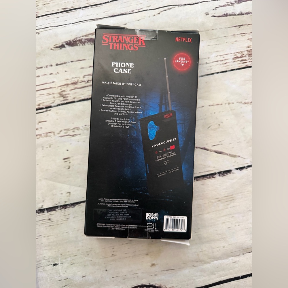 Stranger Things Code Red Black iPhone Case 16 - Picture 3 of 5